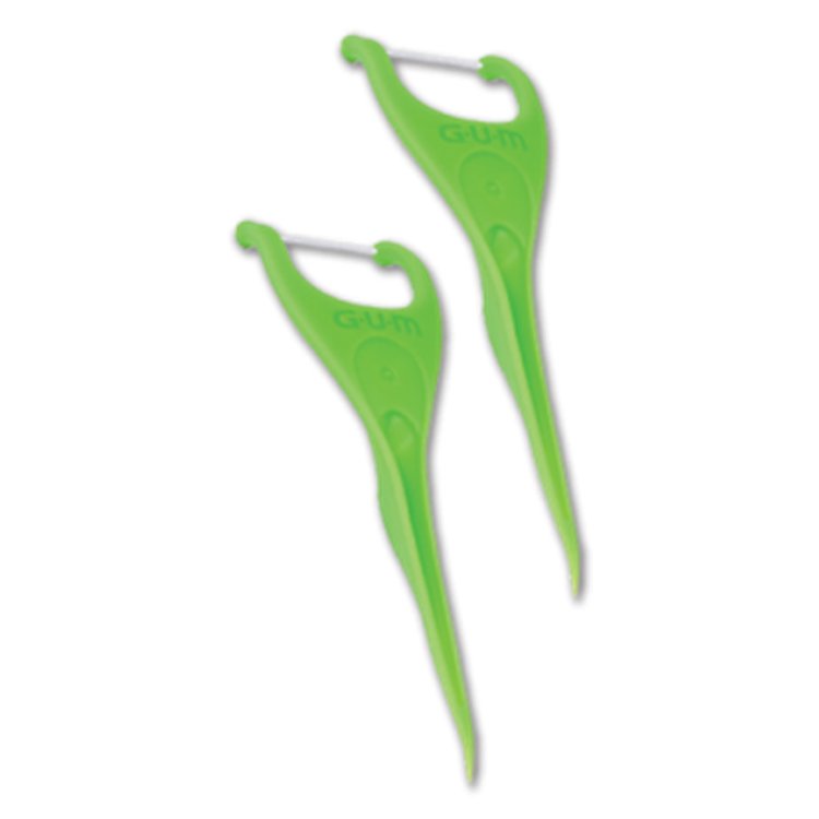 Flossers angulados x75 – verde - gum