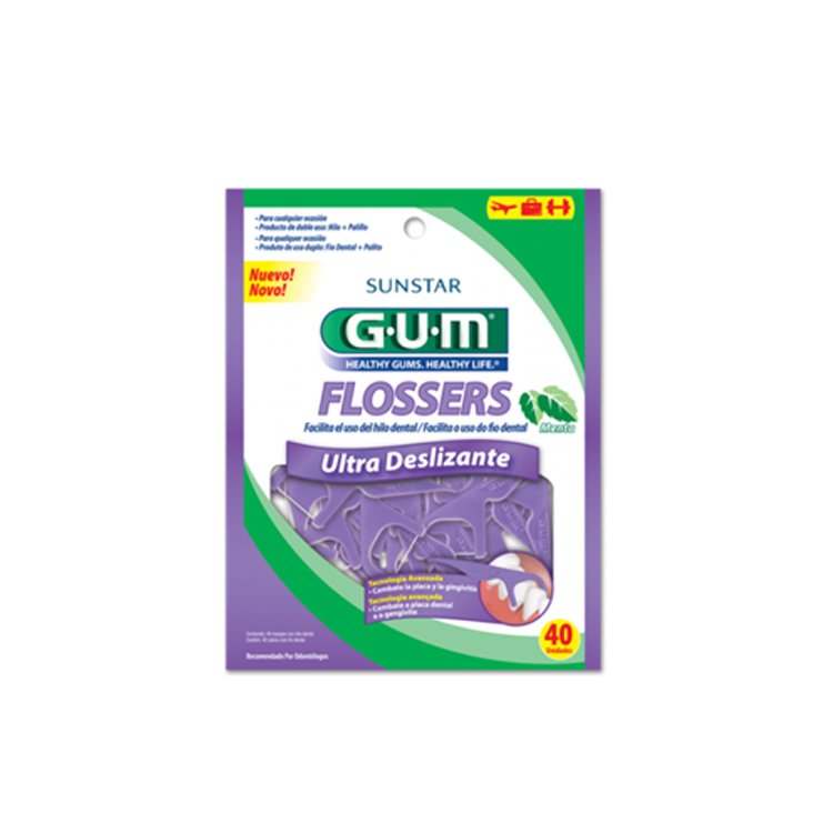 Flossers ultra deslizante - morado - gum - Imagen 2